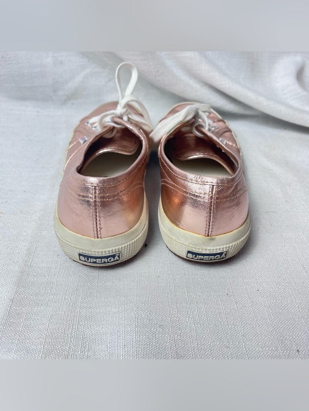 Superga Metallic Rose Gold Sneakers Women’s 9.5 (EU 39.5) - Picture 4 of 6